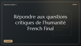 Répondre aux questions critiques de l’humanité French Final