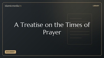 A Treatise on the Times of Prayer