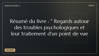 Résumé du livre : " Regards autour des troubles psychologiques et leur traitement d'un point de vue 