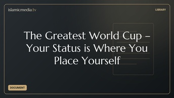 The Greatest World Cup · Your Status is Where You Place Yourself