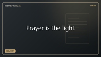 Prayer is the light